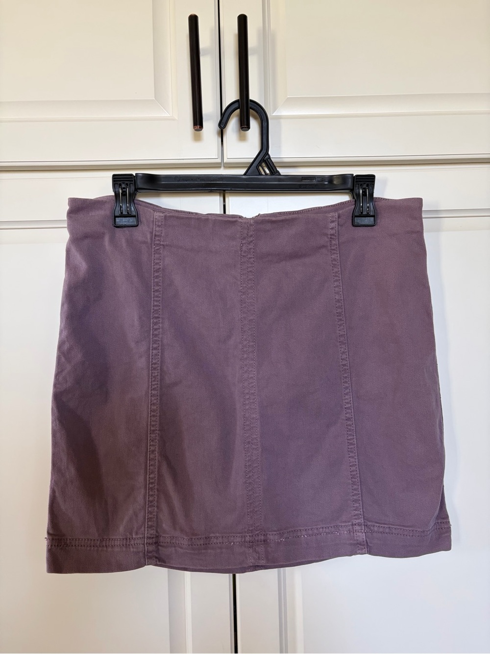 Free People High-Waist Mauve Purple Mini Skirt Size 12 - Picture 2 of 9